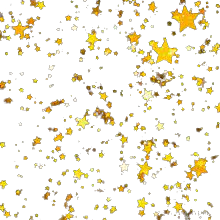 a whole bunch of glittery yellow stars
